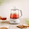 DK124: 1.5L Glass Health Kettle, Flower Tea Electric Pot, TimerControlled Water Boiler, MultiFunction Herbal Brewing Kettle 1