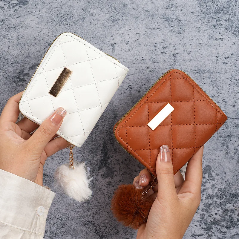 Wallet  New Retro Niche Designer Folding Coin Purse Credit Card Storage Card Bag Hot Sale Women Ladies Wallets Women's 지갑