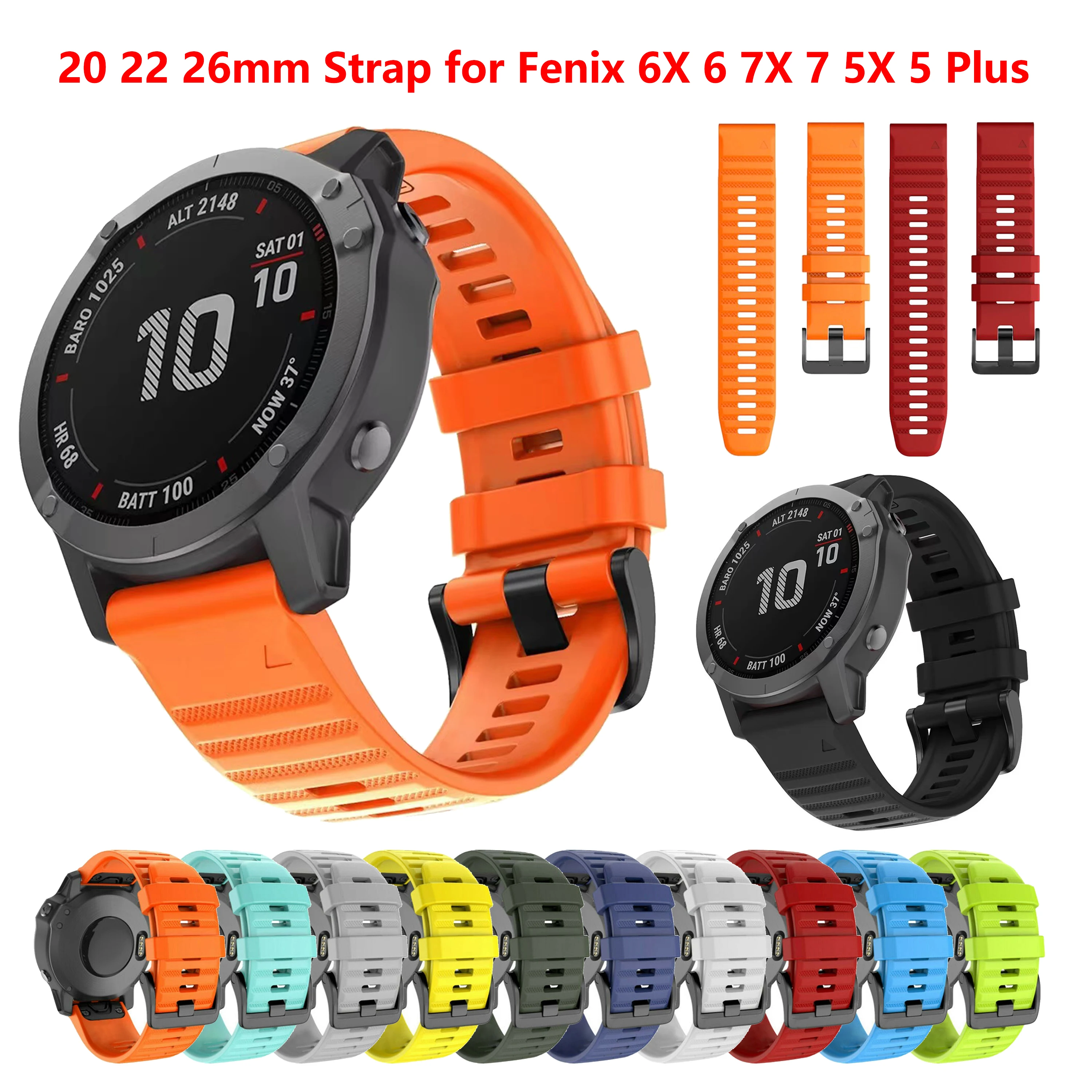 Versatile Silicone QuickFit Watch Band Strap