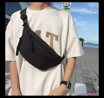 Nuova borsa sul petto Borsa a tracolla piccola da uomo Borsa a tracolla Zaino da uomo Borsa a tracolla per ragazzi Borsa sportiva leggera alla moda 1