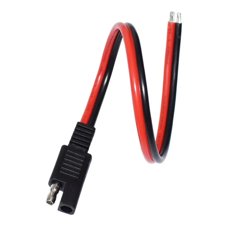 SAE 2 핀 퀵 커넥터 분리 플러그, 15CM, 14awg SAE 연장 케이블, 오토바이 발전기 태양 전지 패널 용 와이어 하네스, 2 개