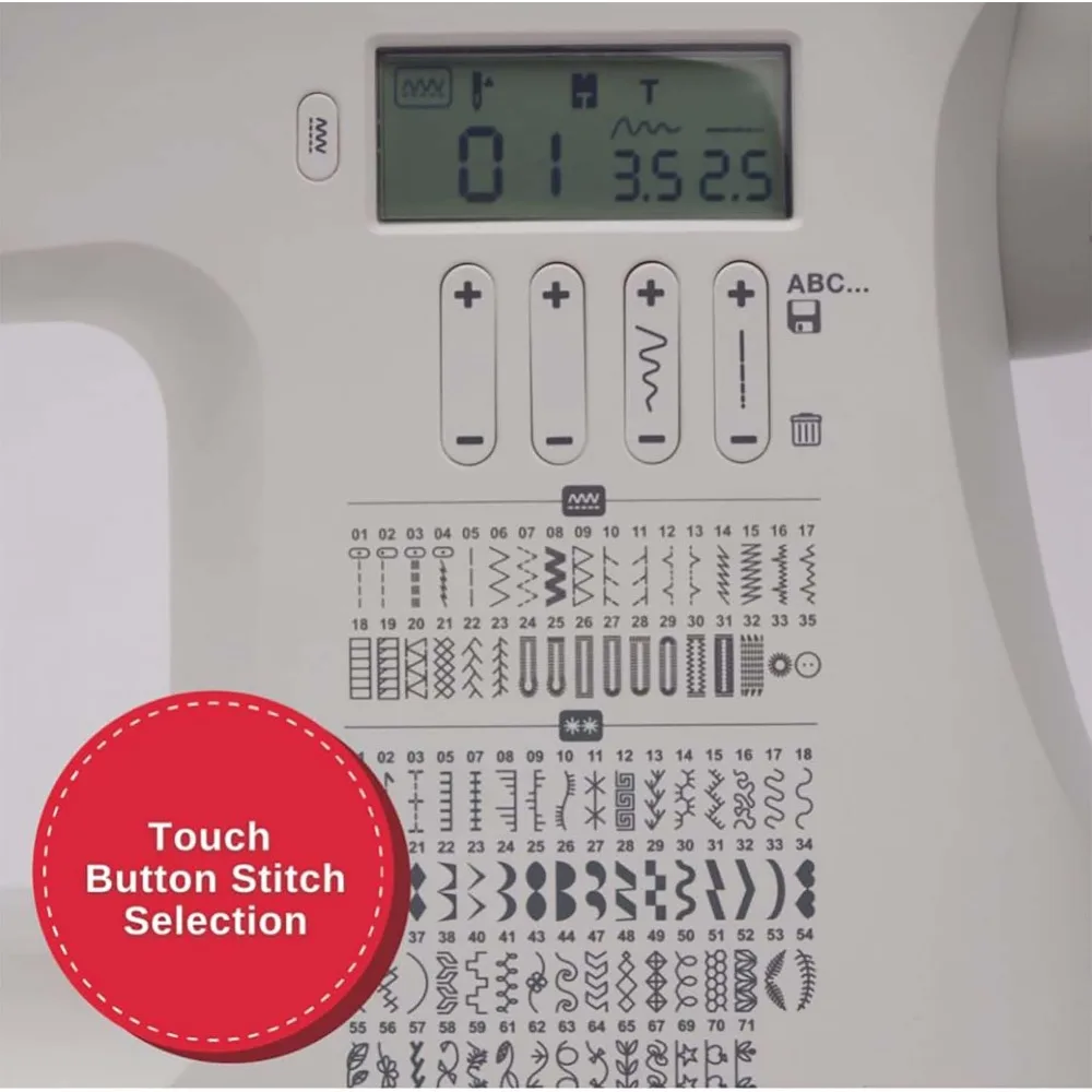 C7290Q Computerized Sewing & Quilting Machine with Extension Table, 12 Presser Feet & Accessories|417 Stitch Applications 4