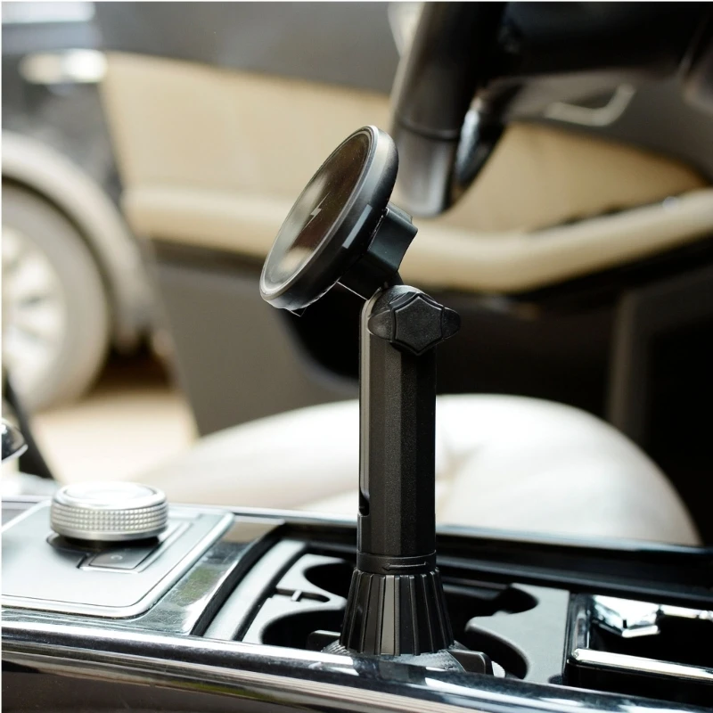 Magnetic Car Mount ,Cup Holder Phone Mount for Car 15W Magnetic Wireless Car  for Phone 12/13/14