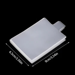 Pack of 100 Pull Tab Sleeves for Easy Card Pickup and Protection (Transparent)