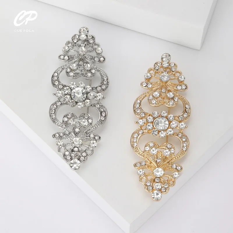 

Fashionable Palace Rhinestone Brooch, High-end Feeling Suit Brooch Simple and Versatile Women's Anti Glare Accessories
