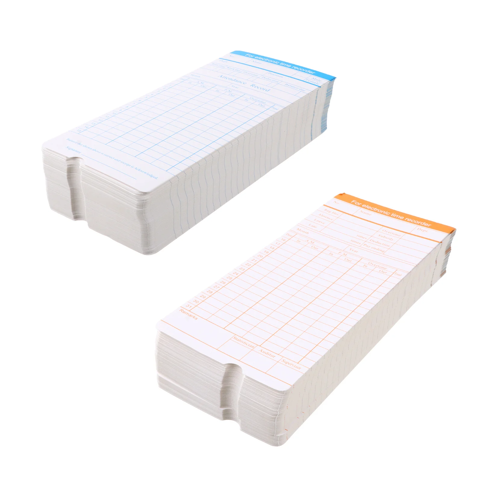 Attendance Card Clocks Clocking Cards for Office Universal Imported 350G Cardboard Recorder Recording Time Work