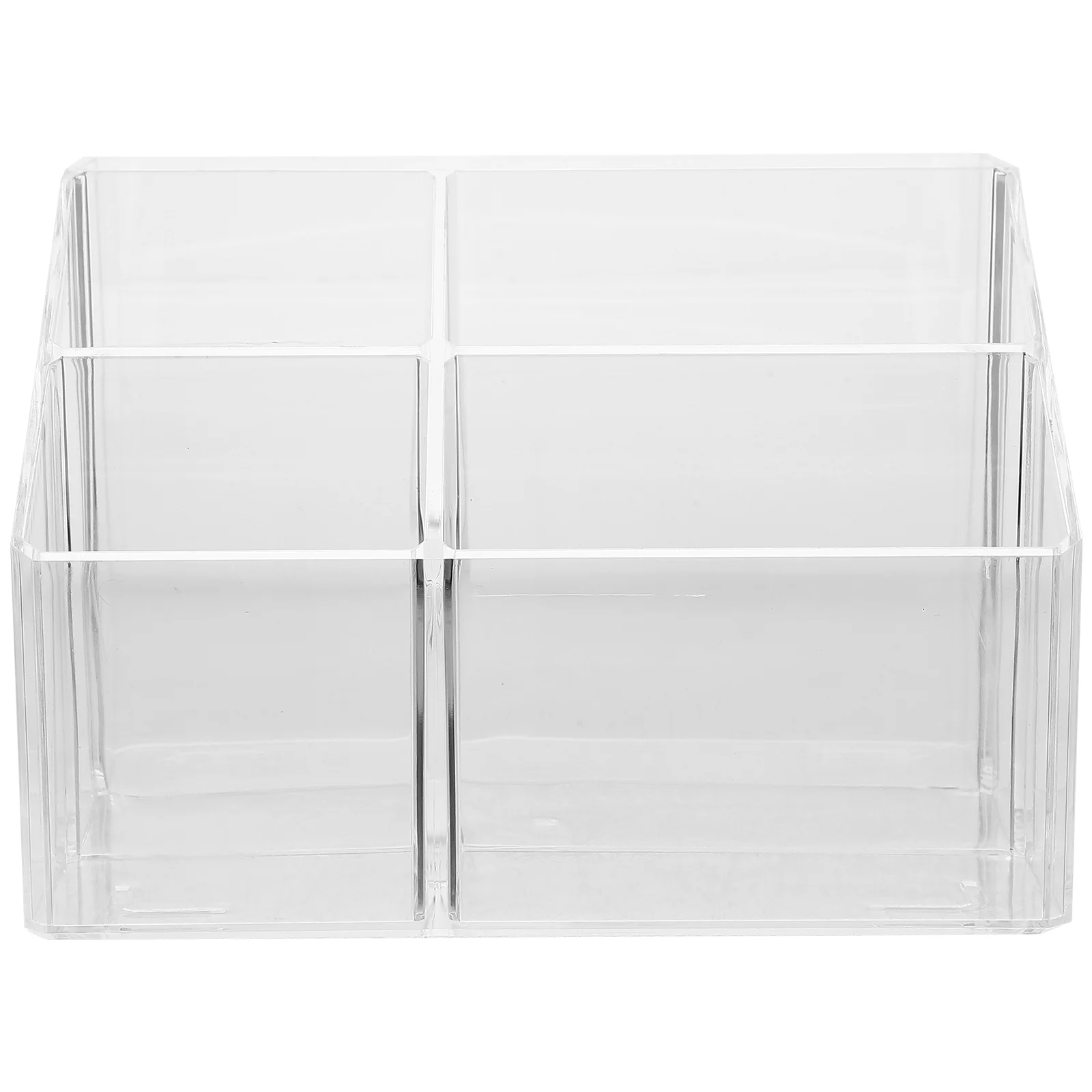 

Acrylic Storage Box Convenient Holder Pencil Organizer for Desk Compartment Desktop Stationary Student