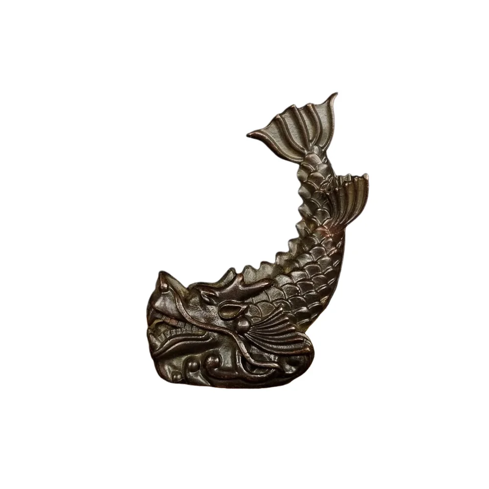 

Китайская антикварная бронзовая статуя dragon son chi dragon kiss tea pet