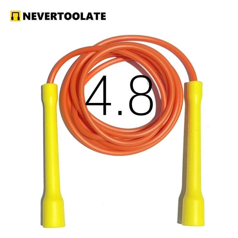 Long CC handle 15cm robust anti break easy hold beginner soft pvc jump rope skip freestyle elevate excersise fitness 2