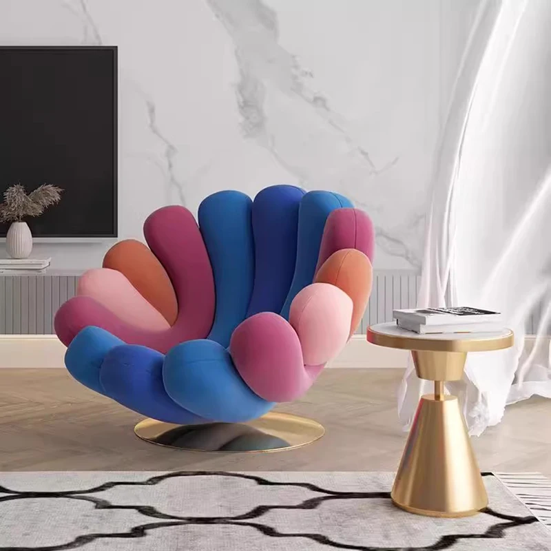 

Nonslip Vover Living Room Chairs Simple Kawaii Single Nordic Gaming Chairs Lazy Modern Comfy Balcony Woonkamer Stoelen Furniture