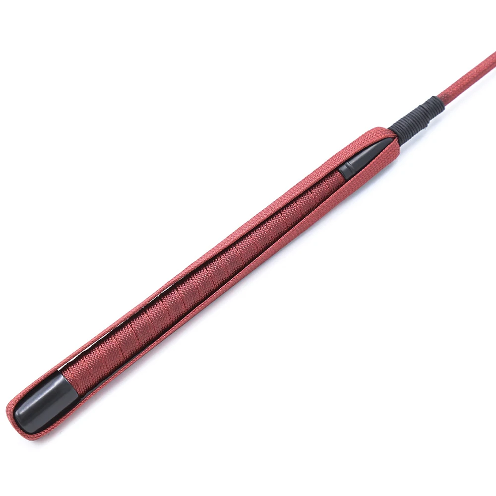 66CM Riding Crop PU Leather Whip Premium Quality Red Leather Crops Equestrianism Horse Whips 2