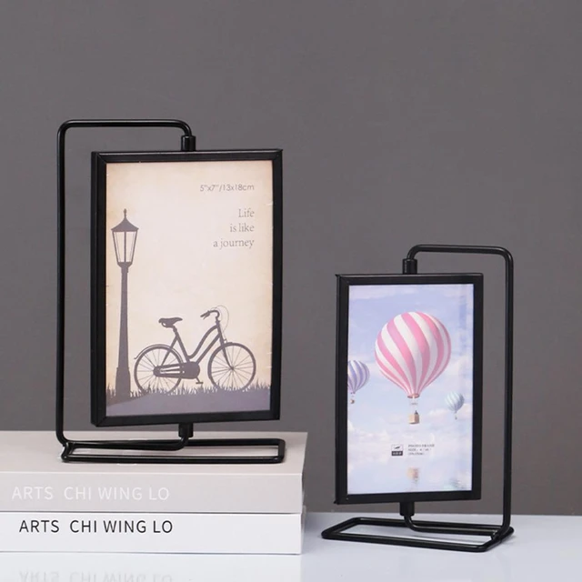 Photo Frame Craft Rotating Gift Store Photos Picture Holder Stand