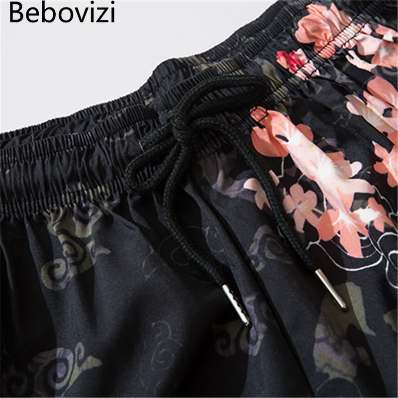 Thin Japanese Kimono Pants Women Men Samurai Harem Pants Loose Elastic Waist Chinese Style Cosplay Trousers men harem pants