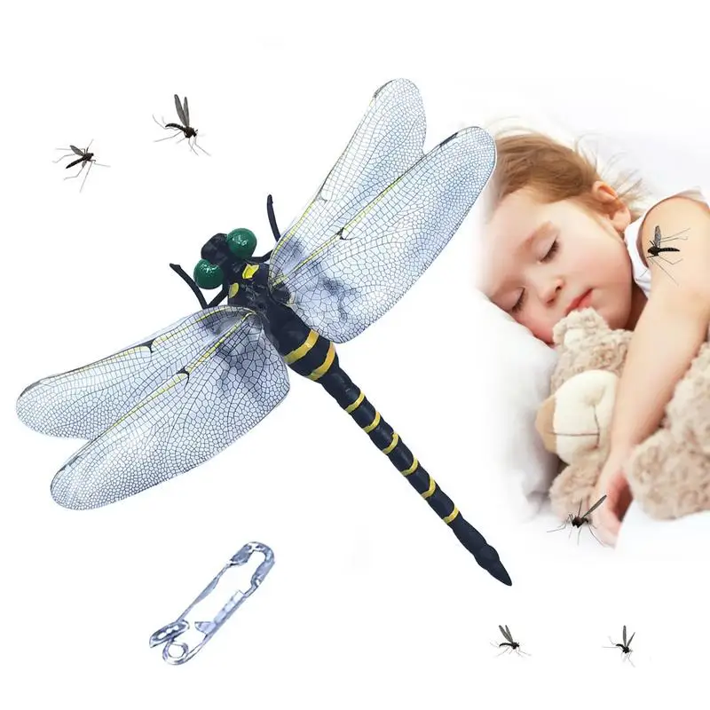 

Simulation Dragonfly 12cm Fly Control Device Harmless Fly Exterminator Reusable Dragonfly Model Bird Scarer Professional Clip-On