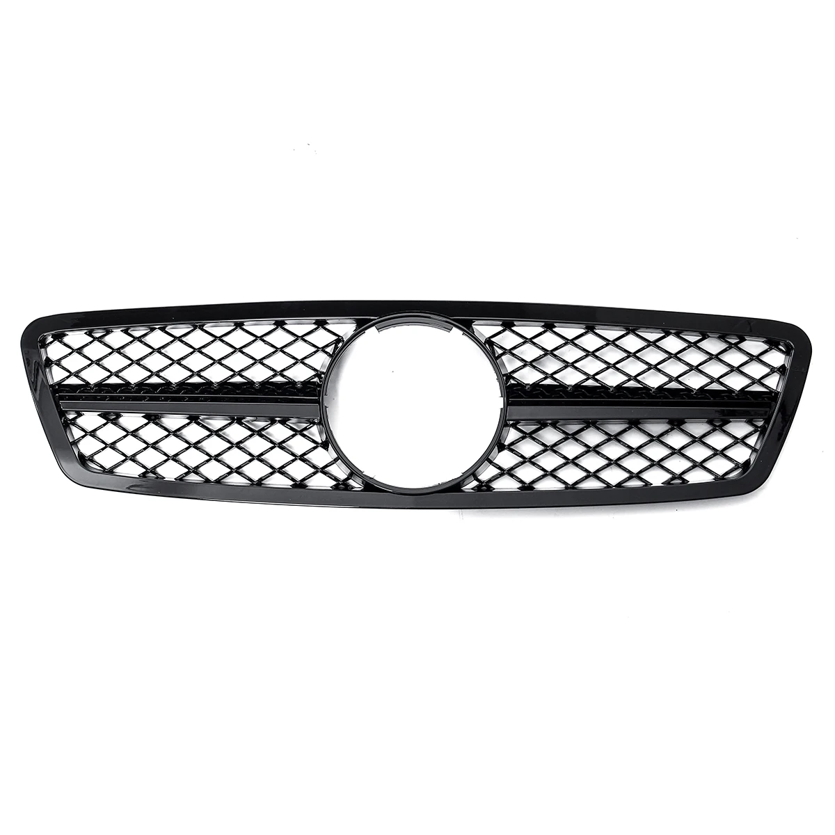 

Car Front Bumper Grille Grill Glossy Black for Mercedes-Benz C-Cl W203 C280 C320 C240 C200 C63 2000-2006