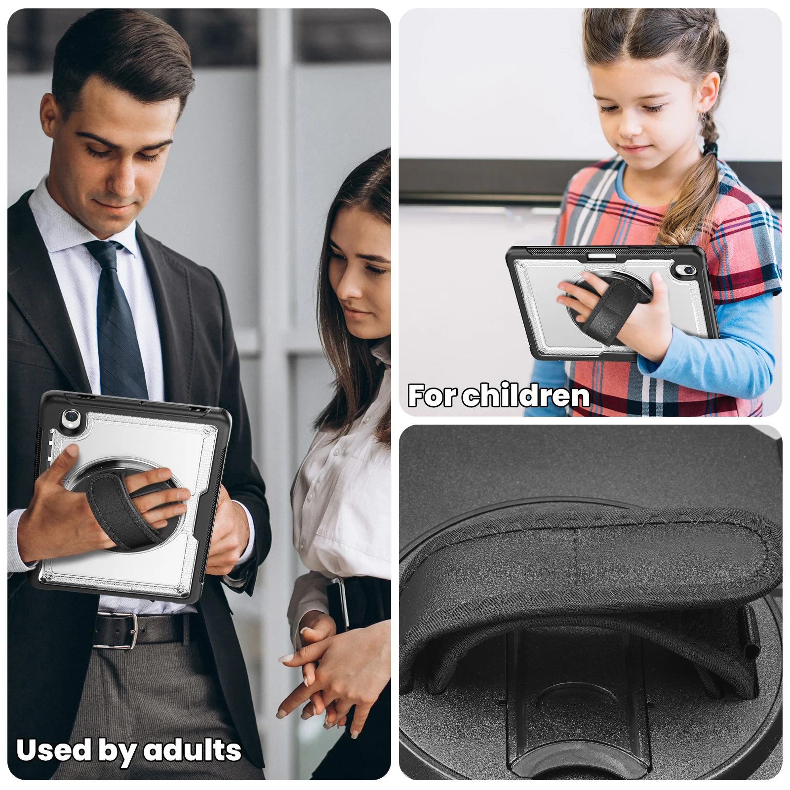 Shockproof Safe Hybrid Stand Tablet Cover