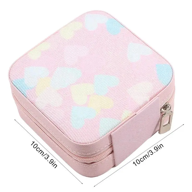 Portable Mini Jewelry Storage Box for Rings, Pendants, Earrings, Necklaces, Organizer for Birthday Festive Christmas Gifts 6