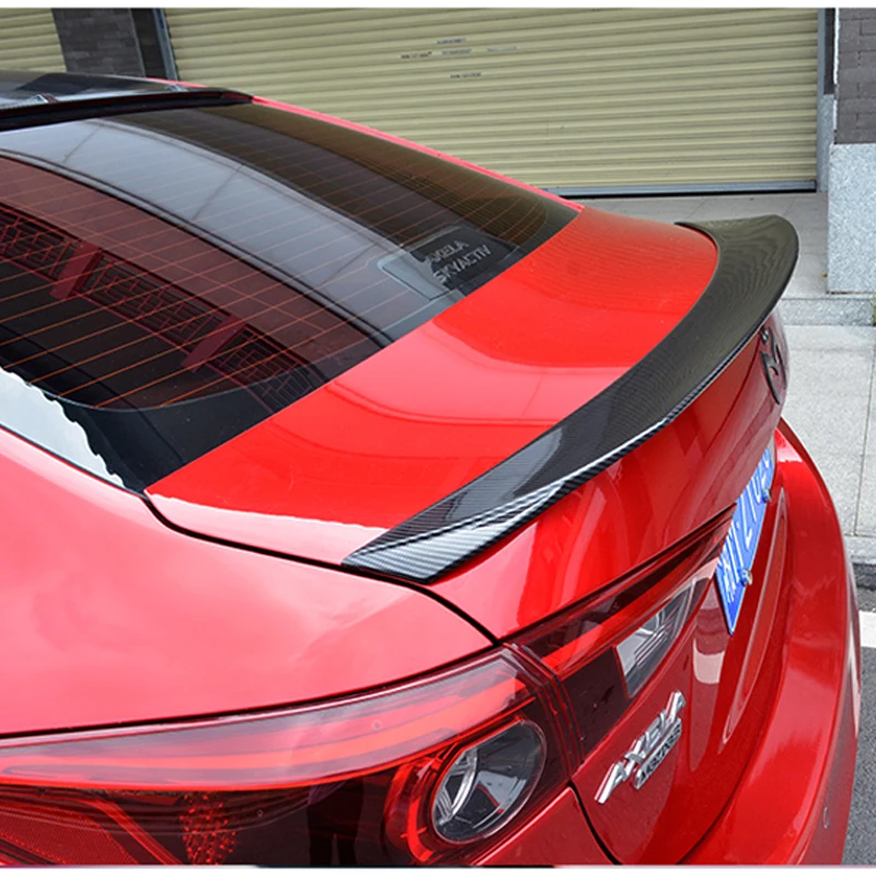 

ABS Plastic Primer Color Rear Tail Box Wing Spoiler Auto Parts for Mazda 3 Axela Sedan 4 Doors 2014 2015 2016 2017