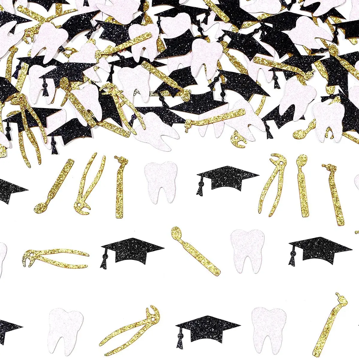 FANGLELAND 200pcs Dentist Graduation Party Decoration Table Confetti