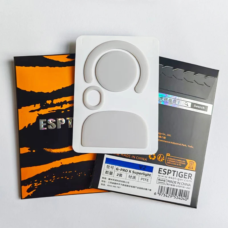 Esports Tiger Enhanced Mouse Skates - White ARC Set