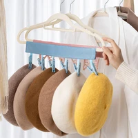 Multifunctional Folding Clothespin Hanger Fabric Clip Drying Hanger Sock Clip Underwear Clip Travel Portable Fabric Hanger 2
