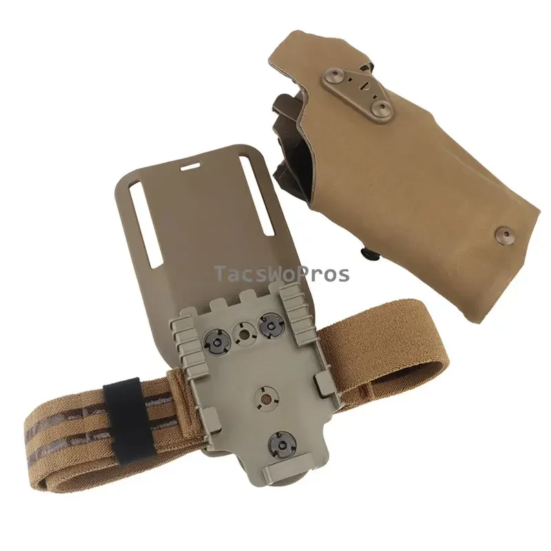 Tactical Pistol Holster G17 Gen4 G19 with X300 X300U Flashlight Quick Release Drop Leg Holsters Right Hand Airsoft Gun Carry 2
