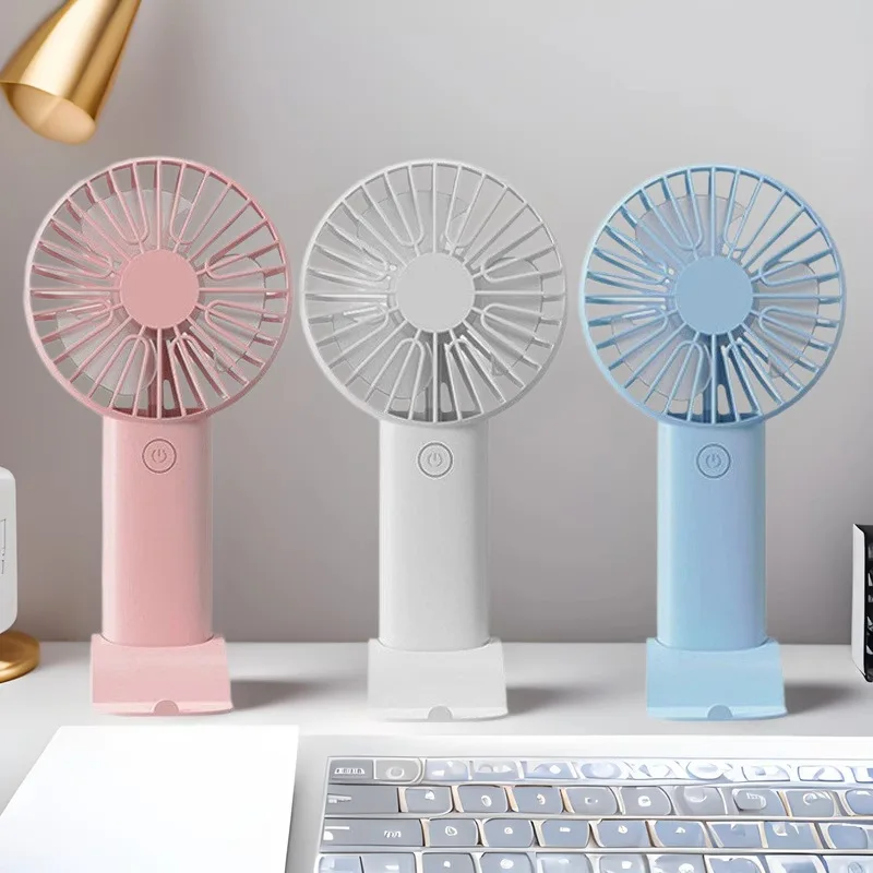 Compact 3-in-1 Portable USB Rechargeable Fan with Stand