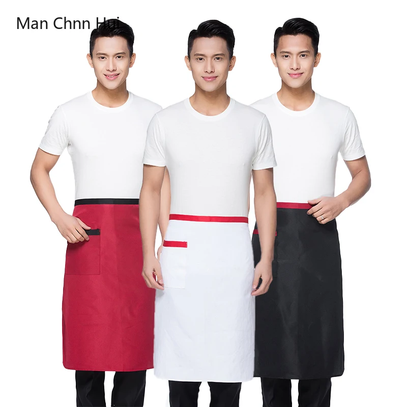Hotel Professional Kitchen Apron Restaurant Chef Aprons Catering Services Cooking Apron Coffee Shop Women Waiter Splicing