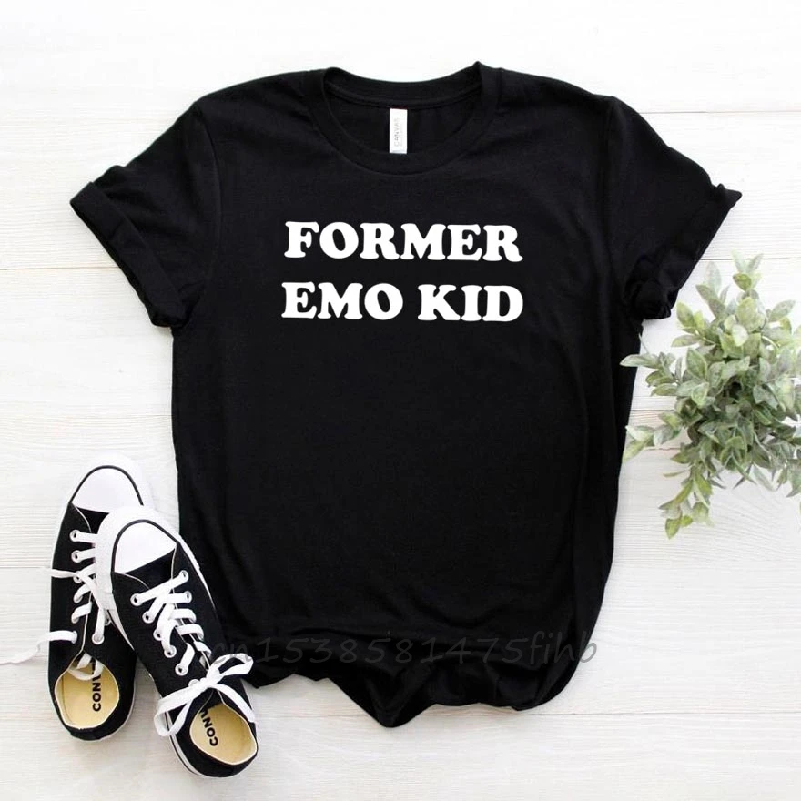 

Former Emo Kid Women Tshirt No Fade Premium Casual Funny T Shirt For Lady Girl Woman T-Shirts Graphic Top Tee Customize Ins
