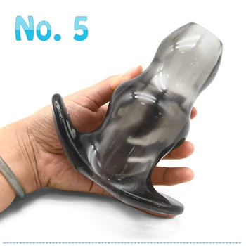 Soft Speculum Hollow Anal Plug Anal Dilator Enema Butt Plug Sex Toys For Woman Men Prostata Massager Extender Adult Sex Products 6