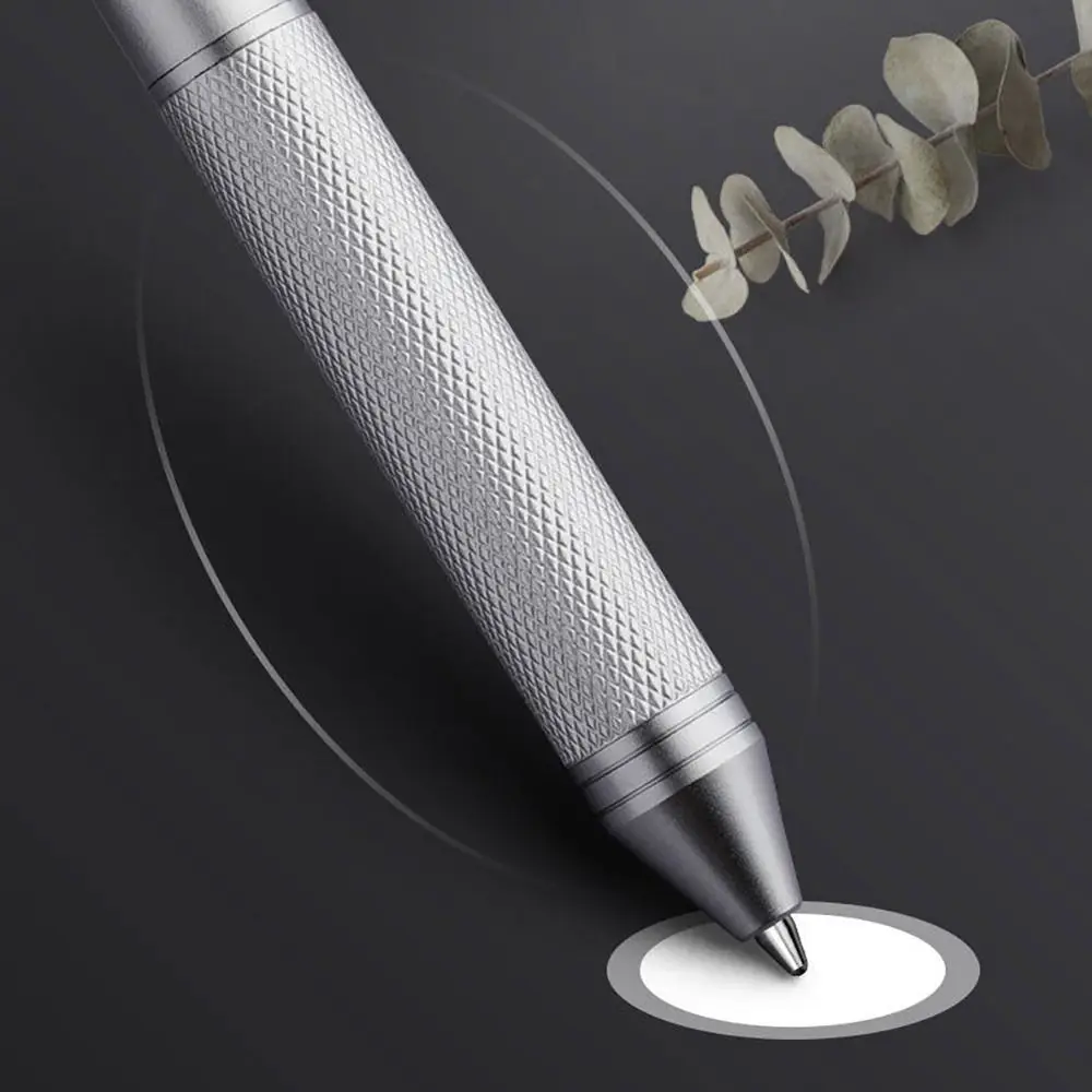 Drücken Sie Typ Hochwertiger Metall-Schwerkraftsensor-Stift 4 in 1 Drücken Sie Typ 3 Farben Kugelschreiber Druckbleistift Studentengeschenk – Detail 32
