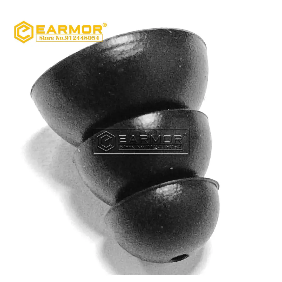EARMOR Earplug Silicone Replacement Earplugs Accessories for M20 and M20T Three Layer Silicone In-Ear Earphone Covers Cap 5