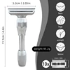 New Design 1-8 Adjustable Safety Shaver For Men High-Quality Double Edged Blade Shaving Razor For Mens Care (5 Blades) 2