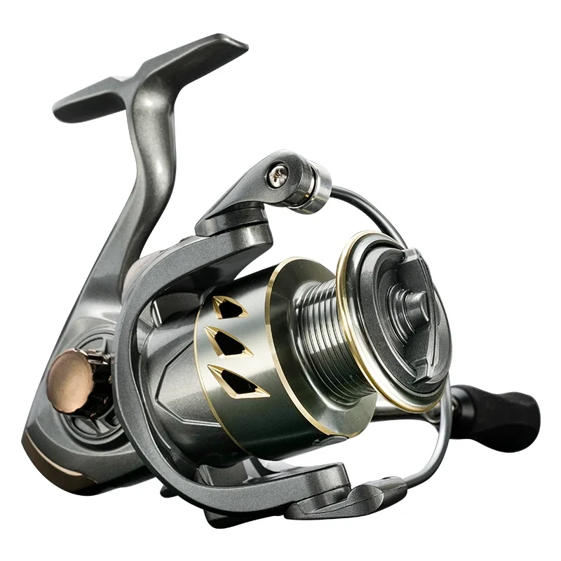 Ultralight Spinning Fishing Reels LONGLIN2000-7000 Deep Spool Light Game Reel Stand Trout Wheel 5.2:1 Speed Ratio Smooth Durable 4