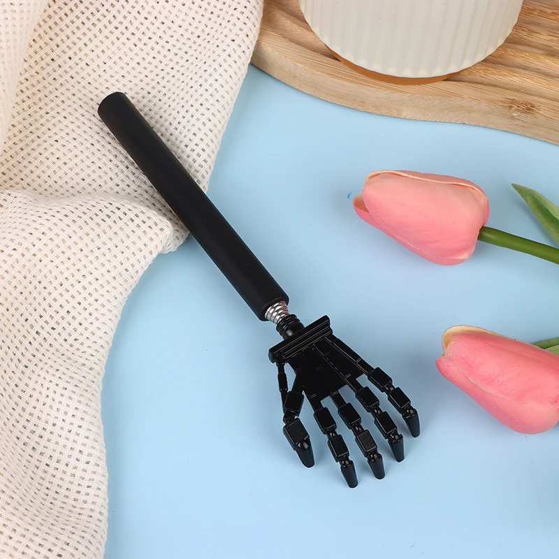 Black Machine Hand Adjustable Back Scratcher Steel Massage Telescopic Anti Itch Claw Old Man Happy Health Products Handicrafts