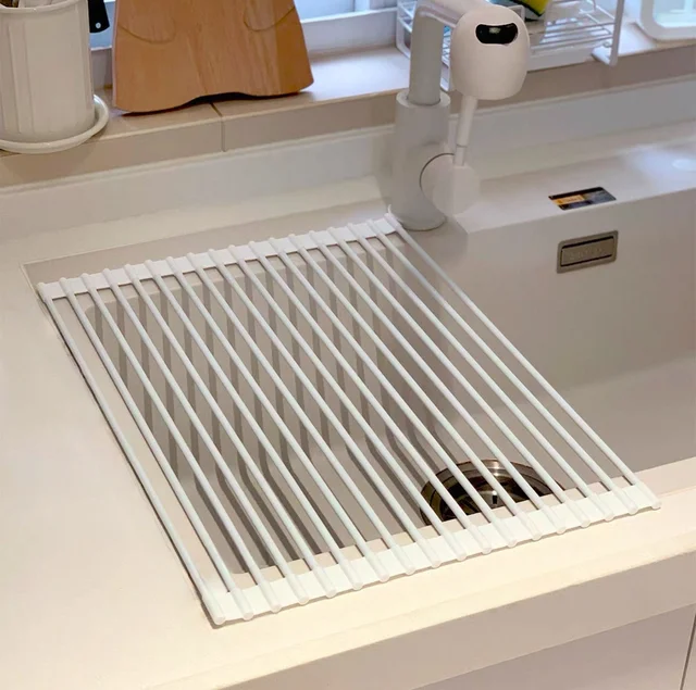 Silicone Roll-Up Dish Drying Rack 6
