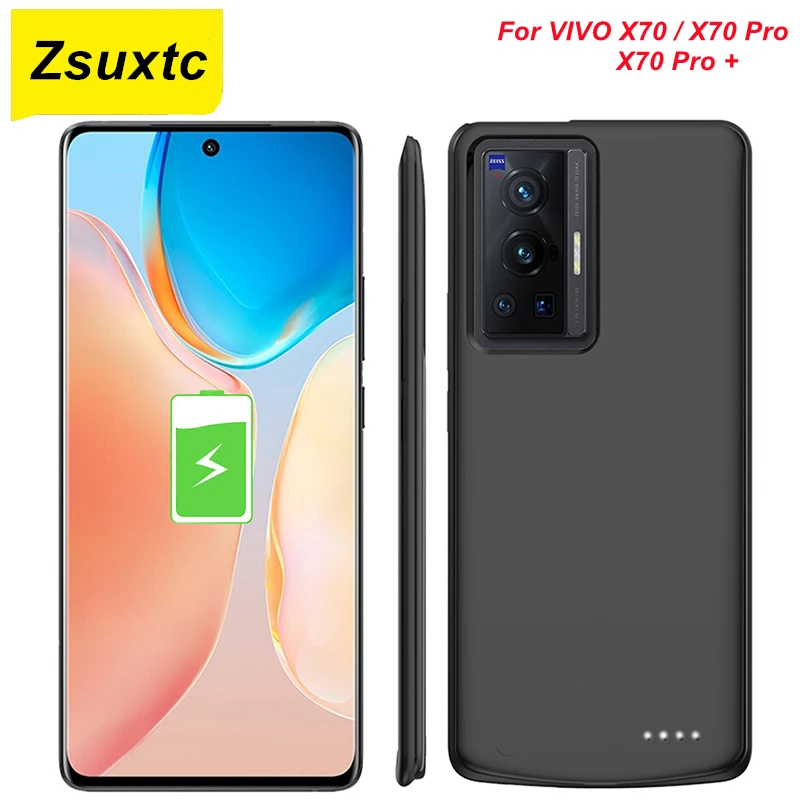 6800Mah Battery Charger Case For Vivo X70 Power Case X70 Pro + Plus Power Bank Cover Smart For Vivo X70 Pro Battery Case