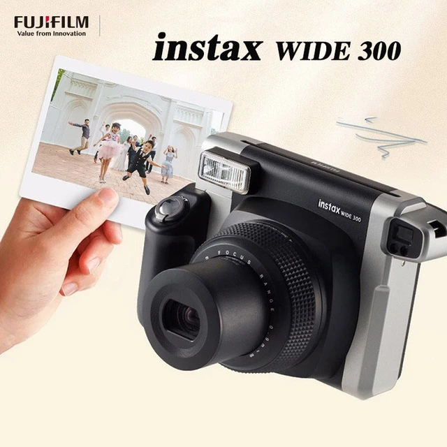 Fujifilm Instax Wide 300 Instant Film Camera - Black/Silver