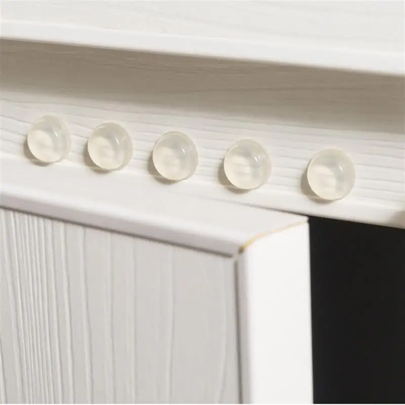 Silicone Furniture Pads Rubber Anti Slip Bumpers Feet Pads Damper Buffer Cabinet Drawer Door 36-200Pcs