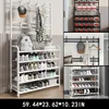 [Hot Sale 80% Off ]23.62inch Wide 4/5 Layers Multifunctional Shoe Rack 8 Double Hooks Multi-purpose Hanger Shoe Rack Self-assem 5