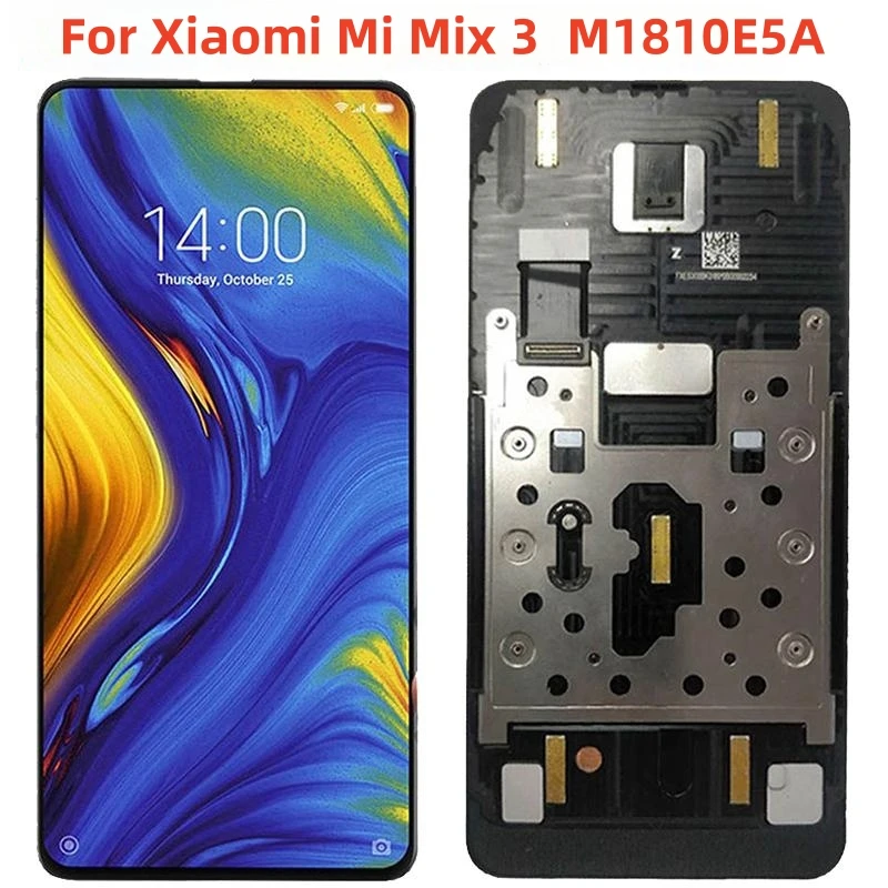 

Original 6.39" For Xiaomi Mi Mix 3 Display LCD Screen With Frame Mix3 LCD Display M1810E5A M1810E5GG Screen Touch Panel Parts