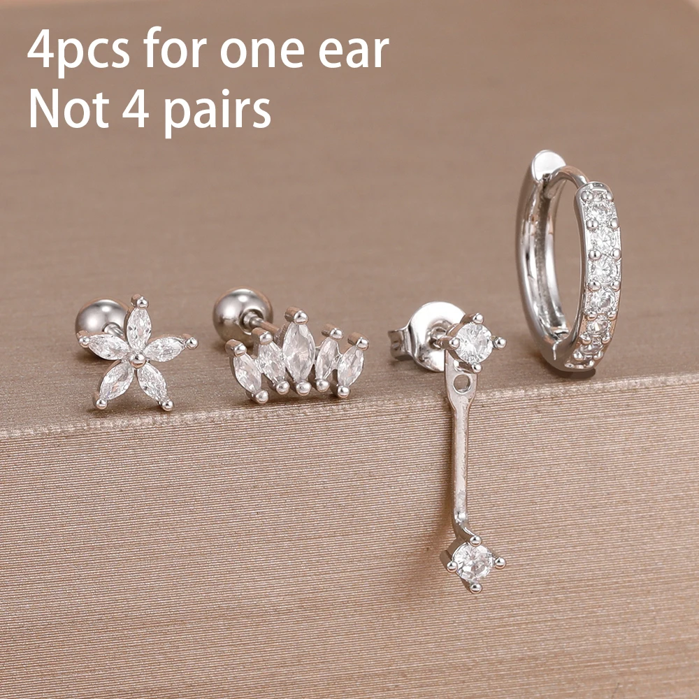 Silver-white-4pcs
