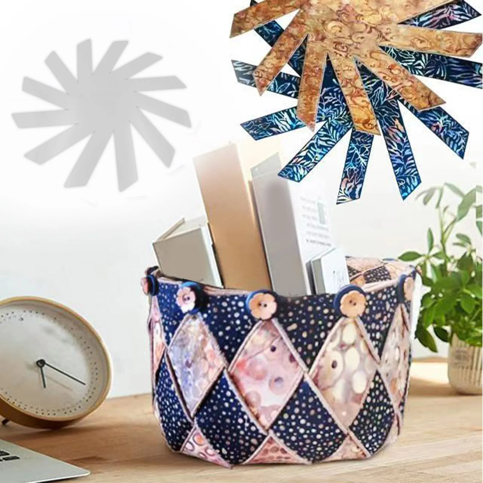 Woven Spiral Basket Template Woven Spiral Acrylic Quilting Template DIY Patchwork Basket Art Craft Sewing Supplies