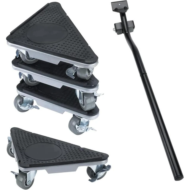 Furniture Dolly with 5 Wheels&Furniture Lifter Set,Heavy Duty