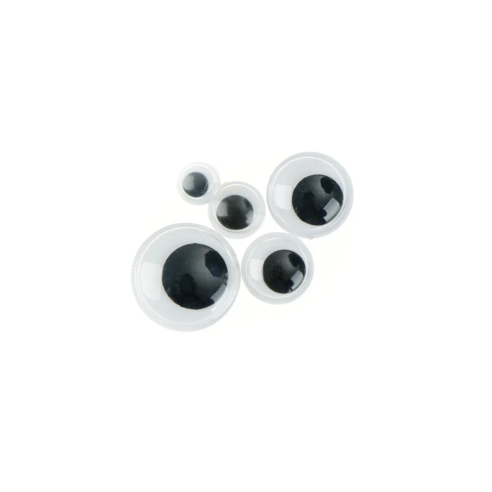 100pcs/lot 6-15mm DIY Not Self-adhesive Eyes For Dolls Googly Wiggly Eyeballs 6mm 8mm 10mm 12mm 15mm Doll Eyes Googly Doll Eyes Plastic Toy Eyes