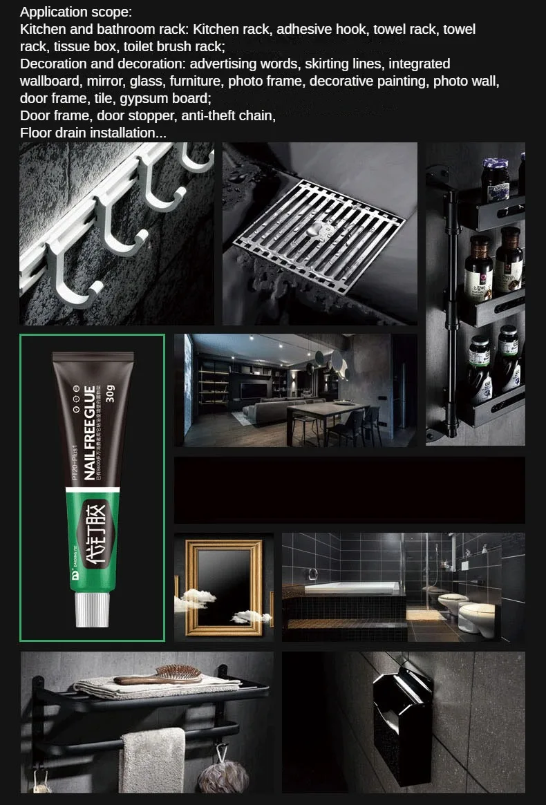 Selante Universal Ultra-Forte Sem Unhas, Adesivo Super