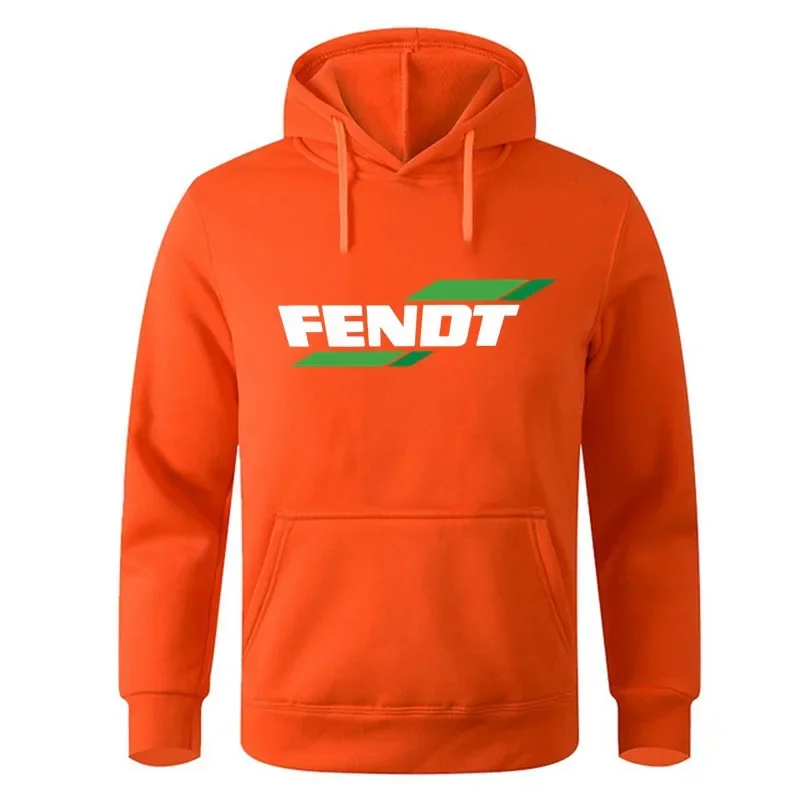 Fashion Hoodie Men Fashion Tractor FENDT Sweatshirt with Print