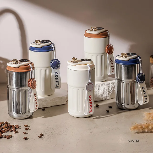 Intelligent Digital LED Temperature Display Coffee Cup Stainless Steel Thermo Bottle Keeps Cold and Heat Business Thermal Mug 5
