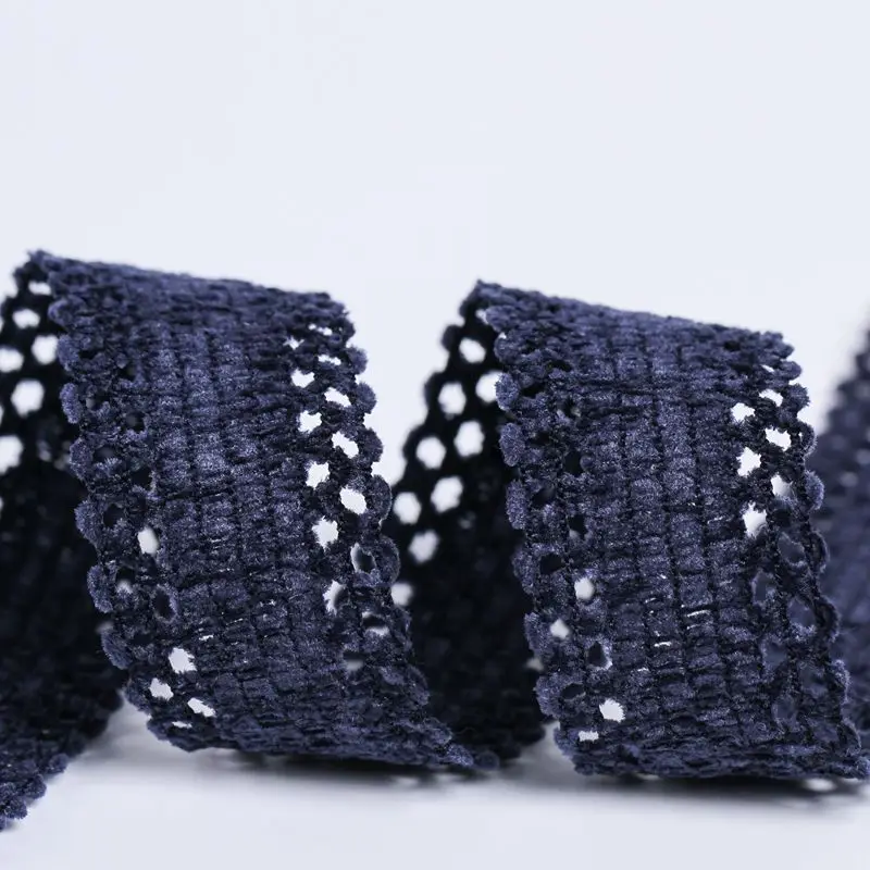 Hollow Lace Polyester Webbing Ribbon - 25MM, 1 Yard for DIY Hair Accessories & Head Jewelry