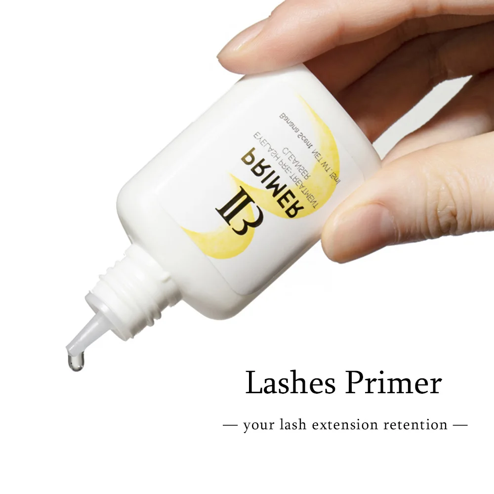 

Wholesale 15ml Primer Private Label Korea Eyelash Extension Glue Primer Long Lasting Fake Eyelash Glue Super Bonder Tools